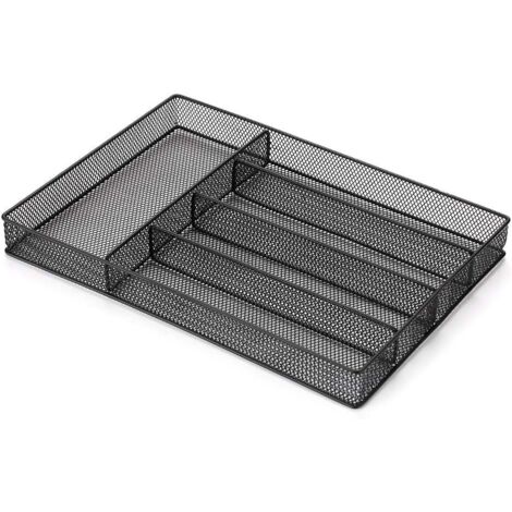 Range-Couverts en Acier Inoxydable, bac de Couverts de Cuisine, Panier de Rangement pour Vaisselle pour Baguettes, Couteaux, Fourchettes et Cuillères ect (1/5)