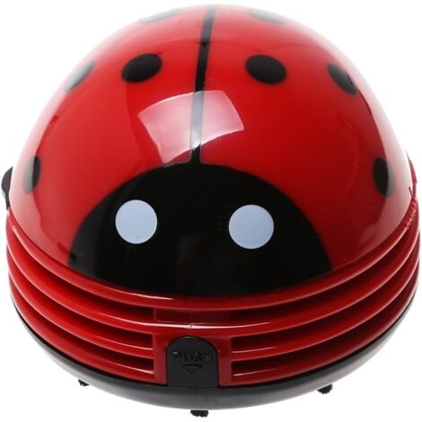 Mini-aspirateur de Table électrique, Nettoyeur de Poussière, Motif Coccinelle -- Rouge (1/5)