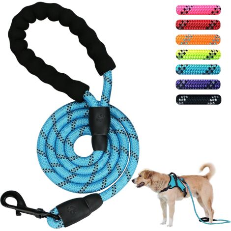 Laisse puissante pour animaux de compagnie 5 FT 1.5M (bleu) (1/2)