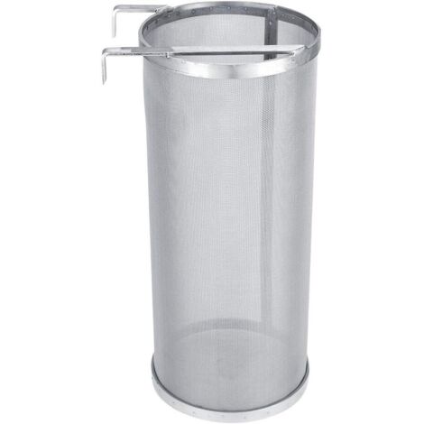 Filtre de Maille de Houblon de Brassage de Bière d'acier Inoxydable de 300 Microns Réutilisable Brew de Bière Filtre Filtre à Tamis de Bouilloire avec Crochet (6 14 pouces) (1/5)