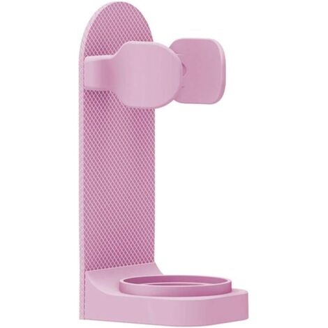 Boîte de rangement murale pour brosse à dents - Support de rangement pour brosse à dents - Support pour salle de bain - Rose (1/5)