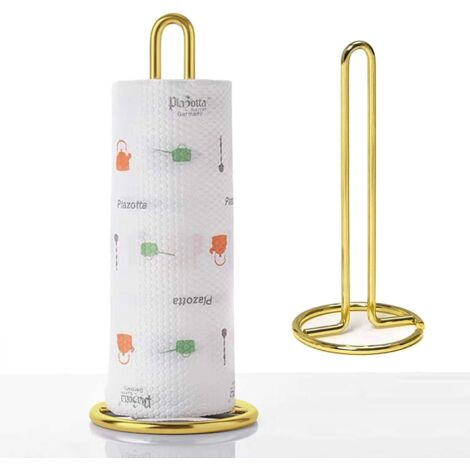 Support de rouleau de papier essuie-tout portable, en acier inoxydable, pour restaurant, cuisine, salle à manger, chambre à coucher, salon (1/5)