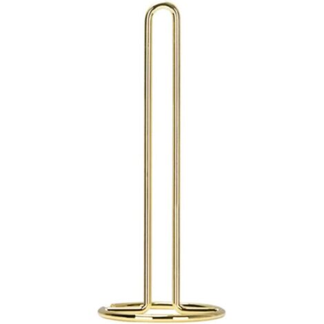 Support de rouleau d'essuie-tout moderne avec base en acier inoxydable pour rouleaux d'essuie-tout standard, distributeur de serviettes en papier pour comptoir de cuisine et table de salle à manger (1/5)