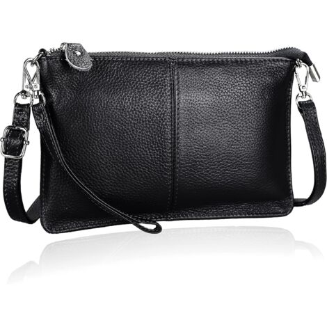 Sac à bandoulière en cuir véritable, sac à bandoulière en cuir véritable pour femmes,