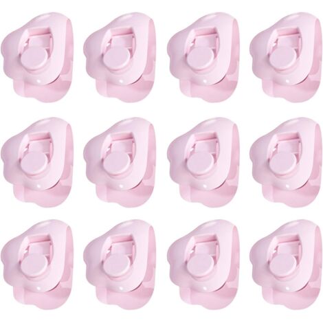 Clips de Housse de Couette, 12 pièces en Forme de Nuage sans Aiguille Attaches de Couette Anti-Dérapant Housse de Couette Clips Couette Pinces Clip pour Garder la Couette en Place (Rose), (1/4)