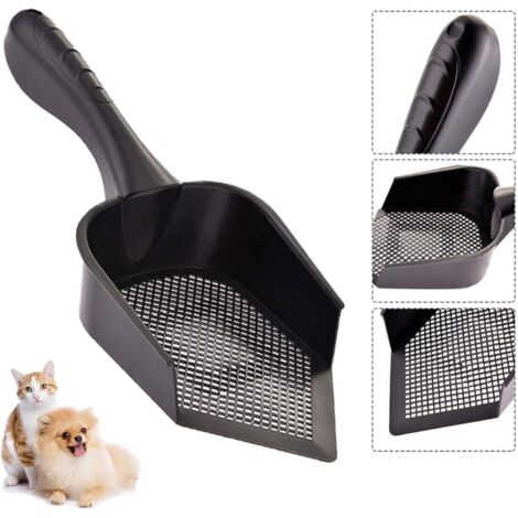 Litière pour chat Pelle à chat pointue Pelle à litière Portable Durable PVC à chat Pelle en plastique Nettoyage intérieur pratique Pet Kitten Litter Tray Poo Shovel pour un nettoyage plus facile (1/5)