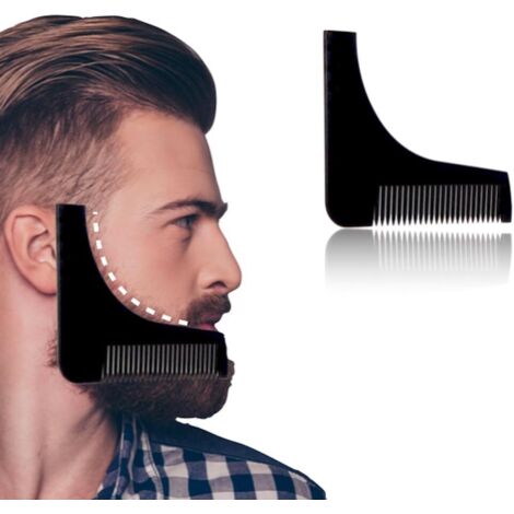 Pochoir barbe miracle , modèle Rasoir aide que pour un rasage ordentliche Barbe peigne (1/3)