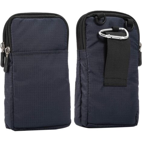 Portefeuille mobile vertical à bandoulière (bleu foncé 6,9 pouces), (1/2)
