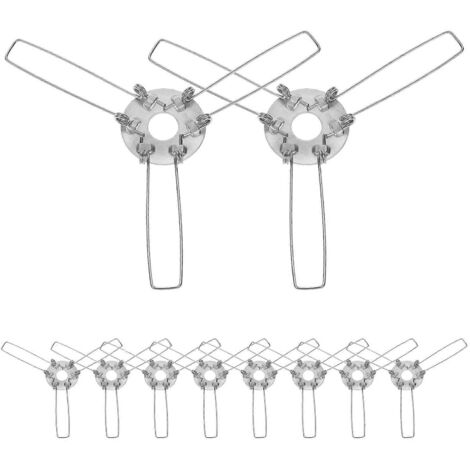Lot de 10 adaptateurs pour abat-jour, clips pour abat-jour, fixations pour abat-jour, adaptateur à ressort pour abat-jour