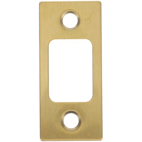 Lot de 5 gâches de serrure pour porte en bois, résistantes à l'usure, de forme rectangulaire (1 paquet) (1/5)