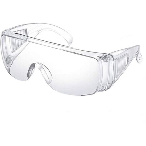 Lunettes de sécurité Protection des yeux réglable Anti-rayures Anti-buée Anti-ultraviolet Lunettes de vision complète pour porteurs de lunettes/atelier, (1/5)