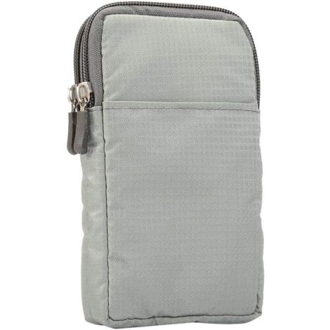 Sac de voyage pour téléphone portable à une épaule de 6,5 pouces (gris), (1/3)