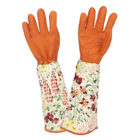 Gants d'élagage de rose, Gants de jardinage anti-épines avec protection de l'avant-bras à manchette longue pour le jardin