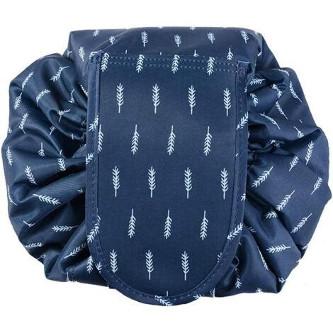 Sac à cosmétiques paresseux sac de rangement à cordon de voyage étanche (bleu foncé), (1/2)