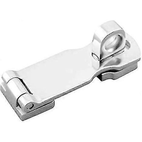 Loquet de porte robuste en acier inoxydable de qualité marine avec œillet pour cadenas pivotant.