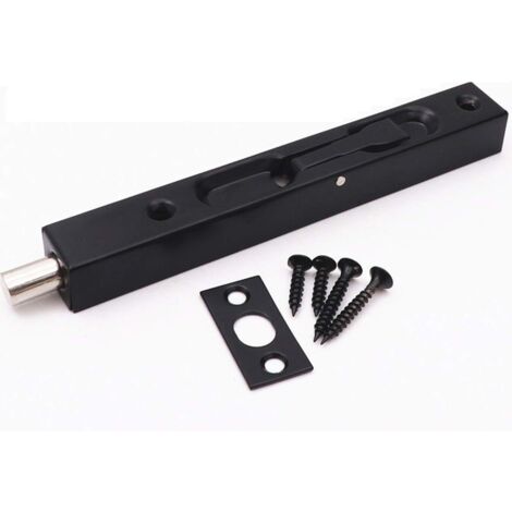 Serrure à verrou - Serrure de porte de sécurité dissimulée de 8 pouces pour portes franaises, portes composites, portes en bois, portes doubles, (Boulon 1 Pcs), (1/5)