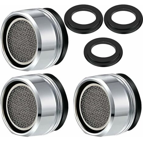 3 pièces Filtre à robinet d'économie d'eau accessoires robinet Diffuseur Filtre de Robinet avec joint d'étanchéité Pour cuisine et salle de bain, (1/5)