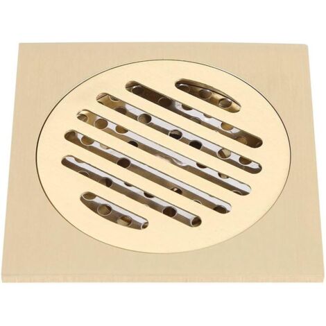 Siphon de douche Drain de plancher en laiton Drain de sol Insert de plancher avec égouttoir amovible pour Salle de bain cuisine Garage sous-sol (1/3)