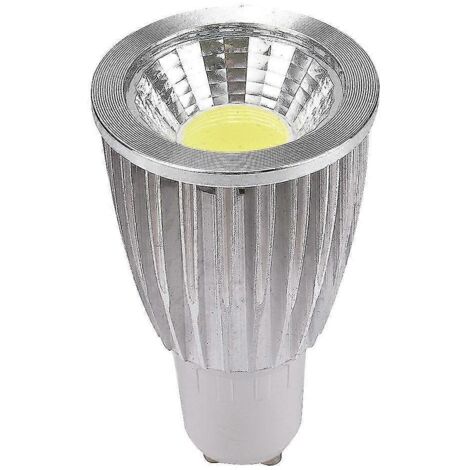 Ampoule LED GU10 blanche de 7 W - Projecteur COB en aluminium pour l'éclairage des maisons, restaurants et hôtels - Alimentation AC 110-265 V, économe en énergie (1/5)