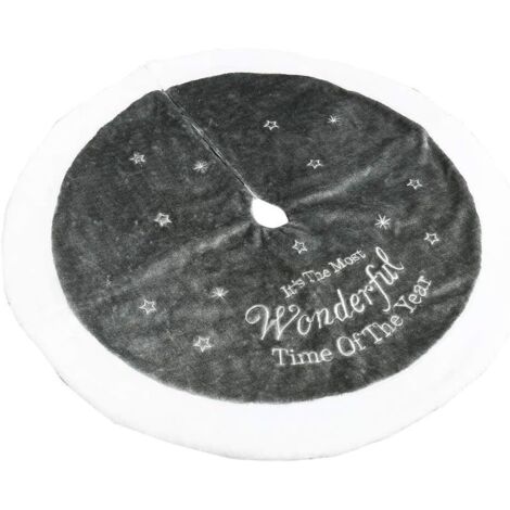 Coussin de sapin de Noël, jupe de sapin de Noël en peluche ronde, coussin de décoration de sapin de Noël, (1/4)