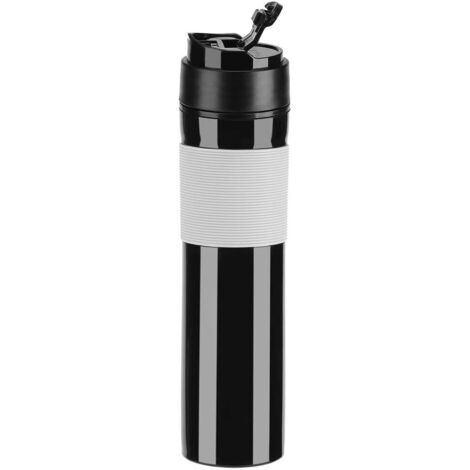 Bouteille Machine à café Portable Mini Cafetière Pression café Moulin Compact Manuel DIY pour café Espresso Voyage en Plein Air (Noir) (1/5)
