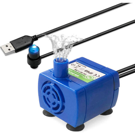 Pompe De Distribution D'Eau Pour Animaux De Compagnie Intelligente Usb Pompe Submersible Sans Brosse Silencieuse, Avec Des Lumières - Avec Des Lumières, (1/5)