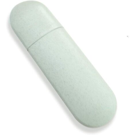 étui de Brosse à Dents de Voyage écologique Matériau de Paille de Blé Support de Dentifrice sans Couvercle de Brosse à Dents en Plastique, (1/5)