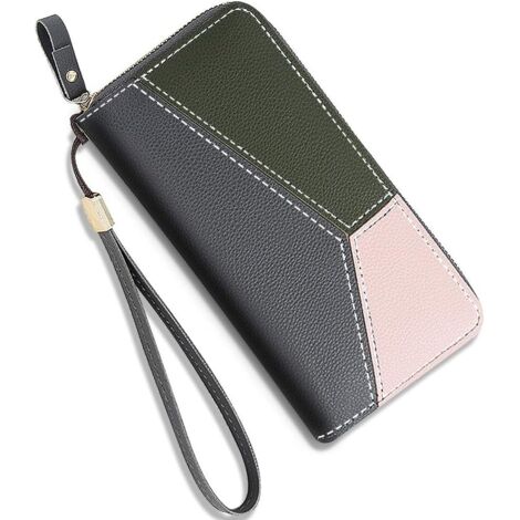 Portefeuille pour femme avec plusieurs emplacements pour cartes (gris), (1/2)