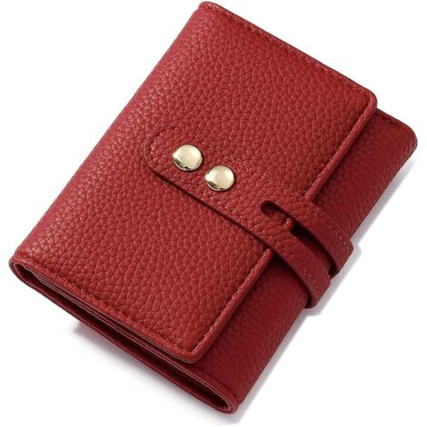Petit portefeuille pour femme avec poche zippée pour monnaie, (1/3)