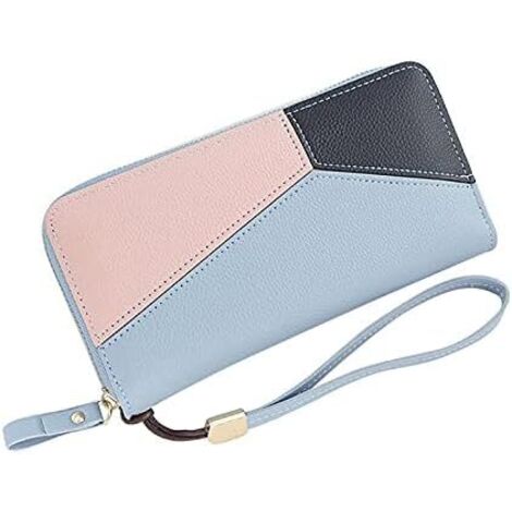 Portefeuille pour femme avec plusieurs emplacements pour cartes (bleu), (1/2)