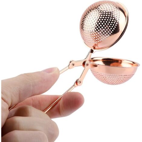 Boule à thé Tamis Infuseur à Thé en Acier Inoxydable, Thé Filtre à Thé Cuillère, Infuseur thé boule Réutilisable de Théière, (1/5)