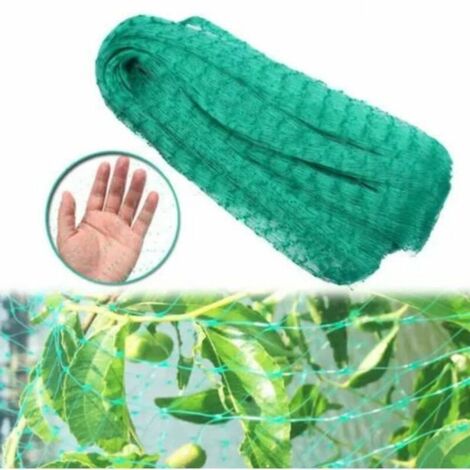 Filet anti-oiseau en polyéthylène filet de jardin verger extrusion Filet anti-oiseau vert pour les fruits et légumes, (1/4)