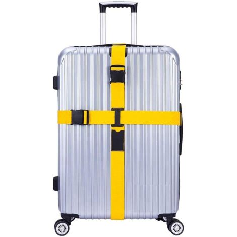 Sangle Valise, Sangles de Transport Suitcase Belt Accessoires de Voyage, (1/5)
