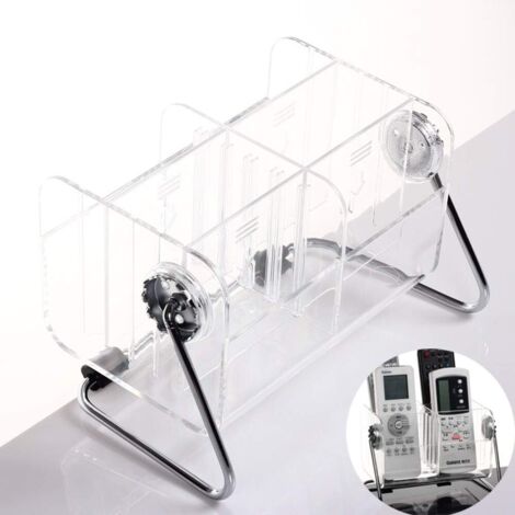 Acrylique Support De Télécommande, Support de télécommande pour 6 télécommandes au maximum, également pour rangement de lunettes, smartphones, contrleurs, clés USB, (1/5)