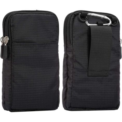 Portefeuille mobile vertical à bandoulière (noir 6,0 pouces), (1/2)