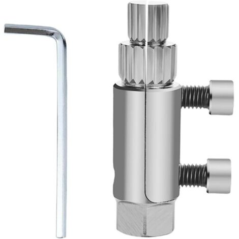 Broken Threaded Pipe Extractor Tool, Broken Pipe Extractor Tool, Stripped Screws and Damaged Bolts (Silver)