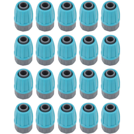 Rosvola Connecteurs d'écrous verrouillés pour Tube d'irrigation, 16mm, Durable, PE, Anti-vieillissement, résistant aux acides, écologique, 15 pièces. (1/5)