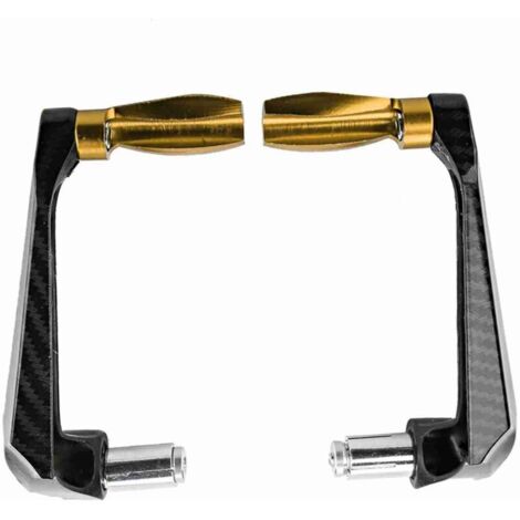 Protège-Main Moto, 7/8 Pouces en Alliage d'aluminium Universel, protecteurs de Frein pour Dirtbike, gardes-Main pour Motocross, Taille Universelle pour Motos (Or) (1/5)