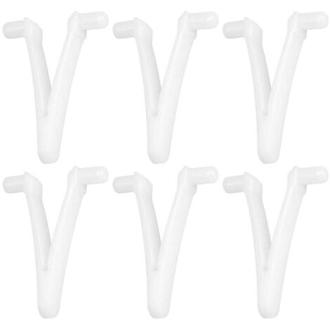 6pcs Piscine d'approvisionnement Papillon v Clip pour Piscine Spa Brosse Feuille râteau Feuille Skimmer tête d'aspirateur pour Nettoyage de Piscine (1/5)