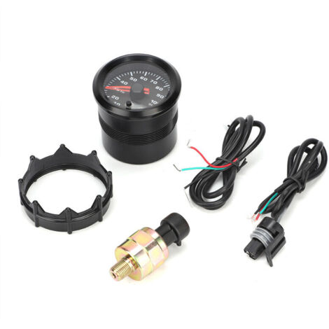 Jauge de Pression D'huile, Produits de Système électrique Automobile, Affichage Numérique de Pointeur de Compteur de Pression D'huile de 2 Pouces 52 Mm avec Moteur Pas à Pas. (1/5)