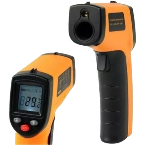 Pistolet de mesure de la température Positionnement laser sans contact Thermomètre infrarouge portatif de haute précision (1/5)