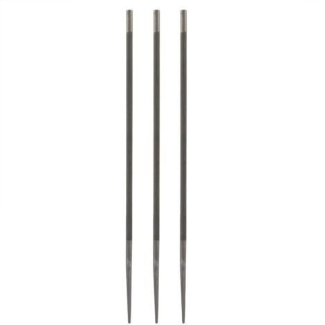 Lot de 3 Limes à Chaîne pour Tronçonneuse Circulaire 5,2 Mm. Kit D'accessoires pour Le Travail du Bois. (1/5)
