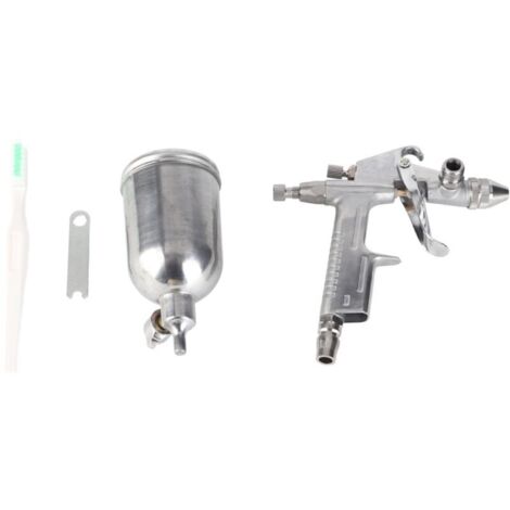 Pistolet Pulvérisateur, Buse Professionnelle 0,5 Mm 125 Ml Mini Pistolet Pulvérisateur Pneumatique pour Réparation de Peinture de Voiture, Apprêt, Vernis/couche de Finition et Retouche (1/5)