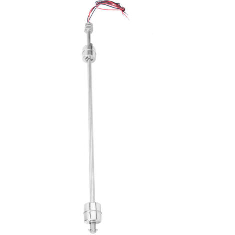 Hyuduo Capteur de Niveau de Liquide à Double Boule Flottante en Acier Inoxydable, Interrupteur à Lames avec Haute sensibilité pour le Contrôle de L'eau du (Corps flottant 400mm).