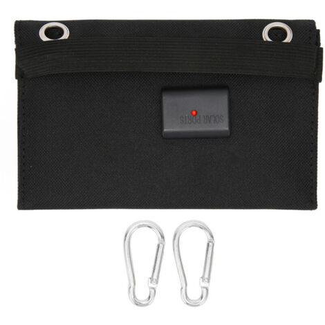 4W 2 Panneaux Solaires Pliables Puissance Mobile en Polysilicium à Haute Efficacité de Conversion Portable avec Boucle d'escalade pour Camping en Plein Air Automobile (1/5)