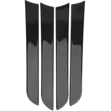 KIMISS Protecteur de Porte de Voiture 4 pcs Porte côté Fibre de Carbone Couvercle Décoratif Garniture cadre Autocollants Avec Adhésif fort (1/5)