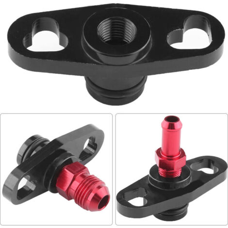 Raccords de tuyauterie d'alimentation en carburant, adaptateur de régulateur de pression de rampe d'alimentation pour voiture avec des raccords pour Mitsubishi Evo 1 2 3ECLIPSE DSM (1/5)