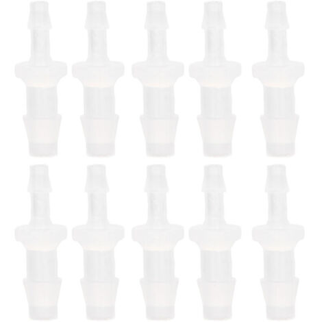 OPPWONG Raccords de Tuyau d'air, Connecteur de Tuyau PP Adaptateur de Pompe à Air d'aquarium 10 Pièces Raccord Réducteur de Tuyau pour Connexion de Tube en Silicone (3.9-6.4 Adaptateur) (1/5)