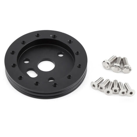 Espaceurs D'adaptateurs de Roue de Voiture Universels, Centre D'espaceur de 0,5 pour le Volant à 6 Trous vers L'adaptateur à 3 Trous (BLACK) (1/5)