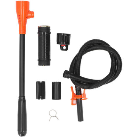 HEEPDD Pompe à Siphon électrique Pompe de Transfert de Carburant Efficace Portable pour les Activités Extérieures D'urgence à L' ABS. (1/5)